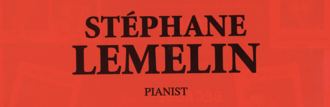 1991-1992 SEASON: Stéphane Lemelin, piano