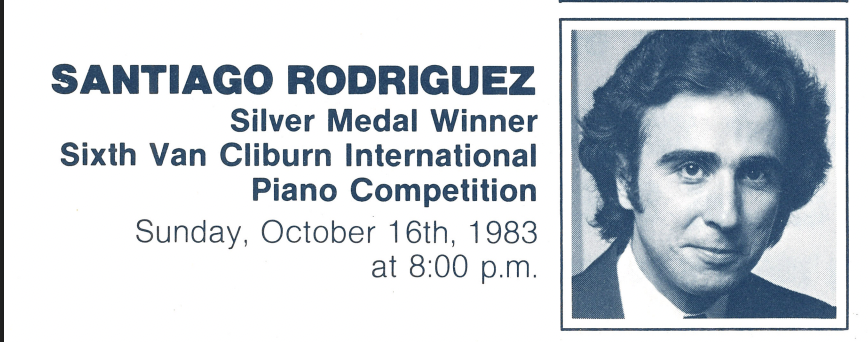 1983-1984 SEASON: Santiago Rodriguez, piano