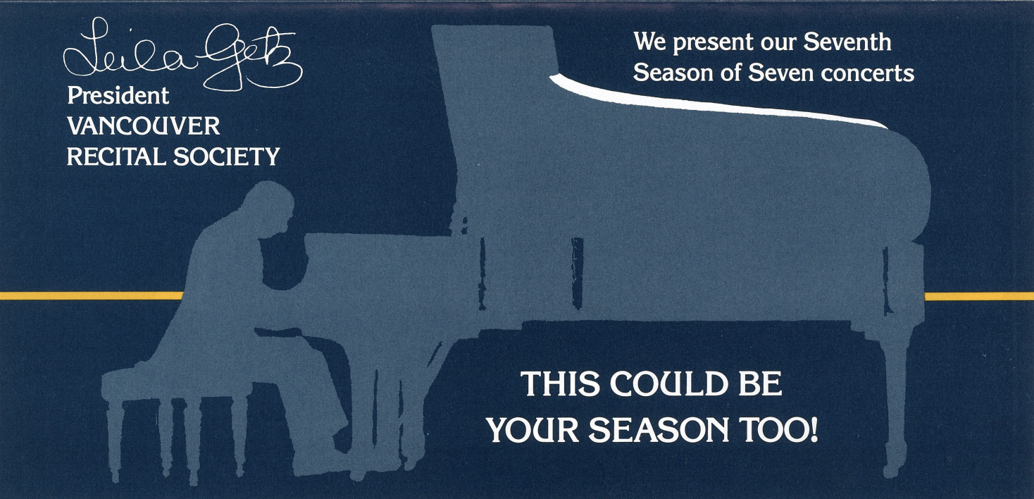 VRS 1986-1987 Season Brochure