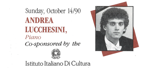 1990-1991 SEASON: Andrea Lucchesini, piano