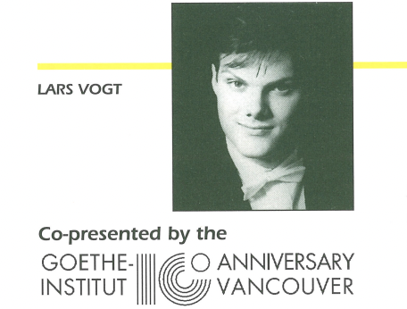 1993-1994 Season: Lars Vogt, piano