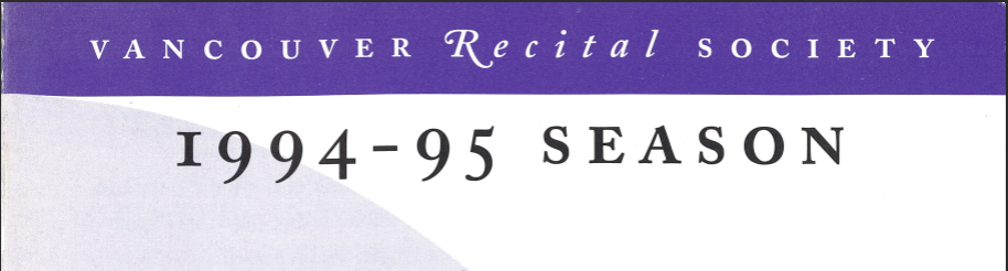 VRS 1994-1995 Season Brochure